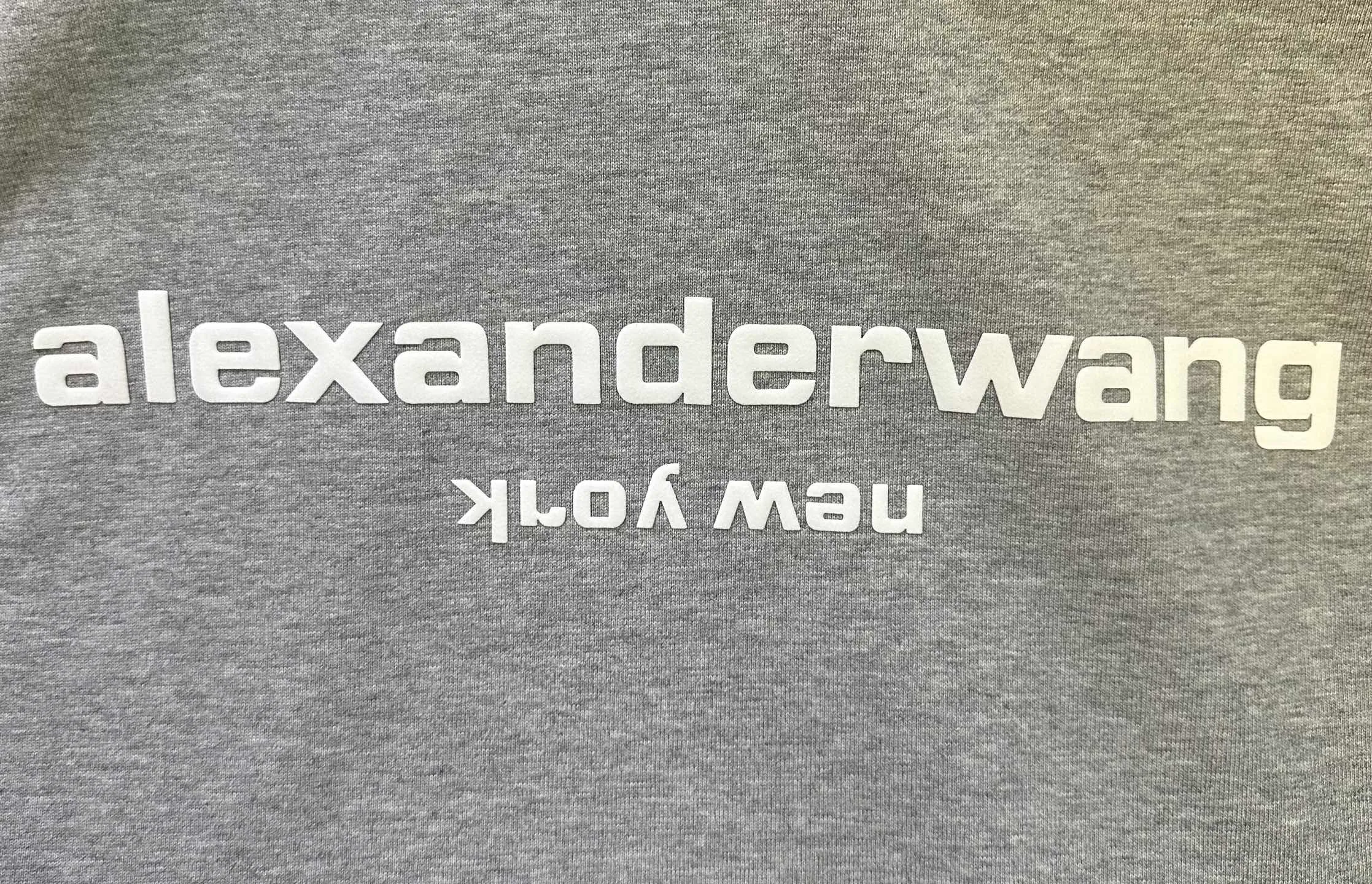 ￼ 140- New Arrival g Alexander wang 26ss logo T : 2*2 g Color Change Same Style Color: White Black Gray Size: XS S M L XL